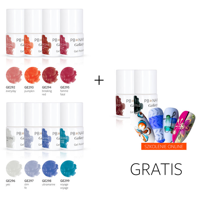Zestaw lakierów hybrydowych Hot&Cold 5ml + gratisy